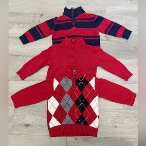 Children’s Place Knit Half Zips x 3